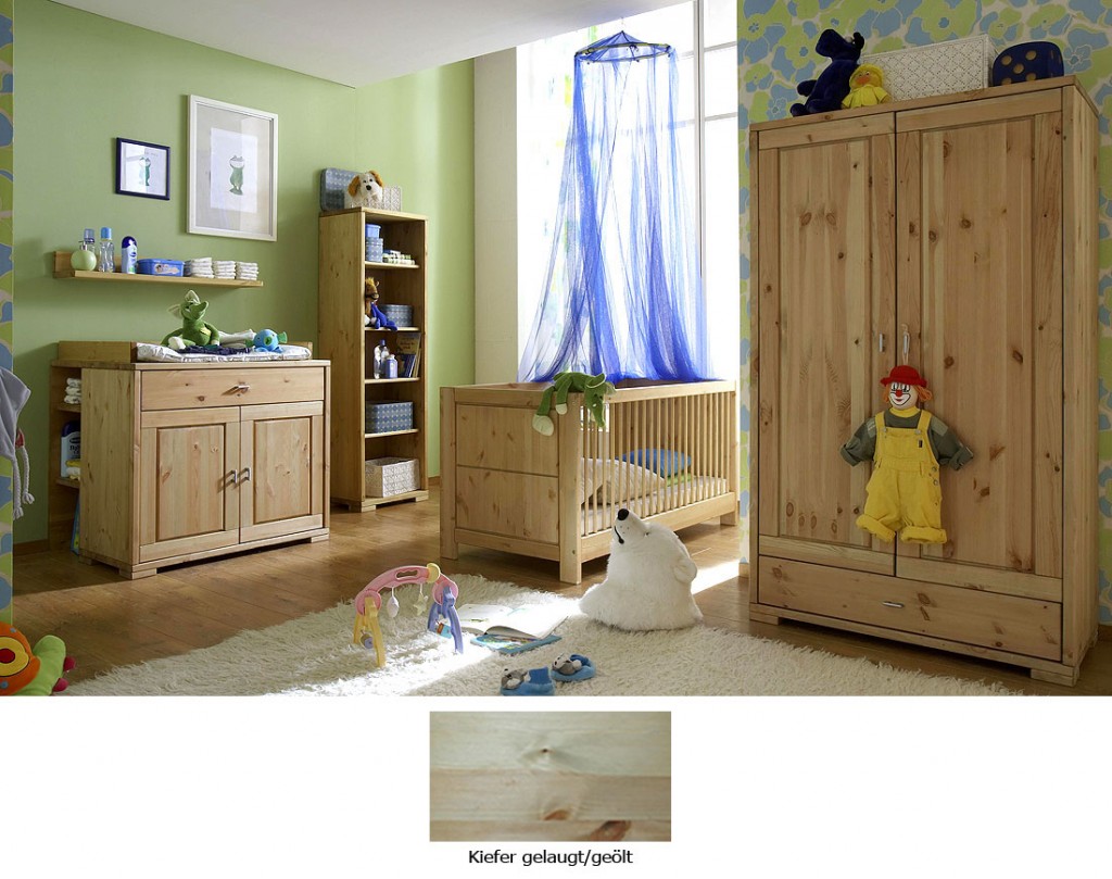 Massivholz Babyzimmer komplett Kinderzimmer Kiefer massiv