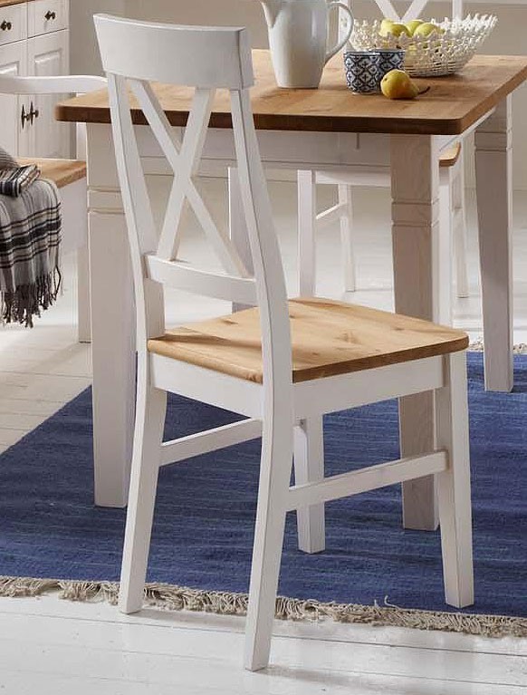 Massivholz Stuhl Holzstuhl Stühle Küchenstuhl Kiefer massiv grau gelaugt