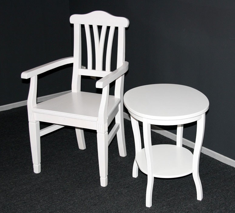 Massivholz Tisch Beistelltisch Teetisch oval 57 - Holz ...